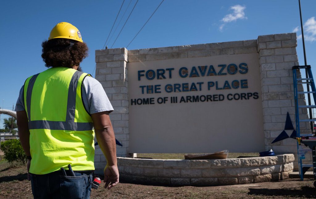 Fort Cavazos memorial wall