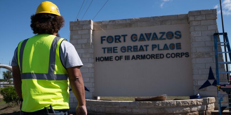 Fort Cavazos memorial wall