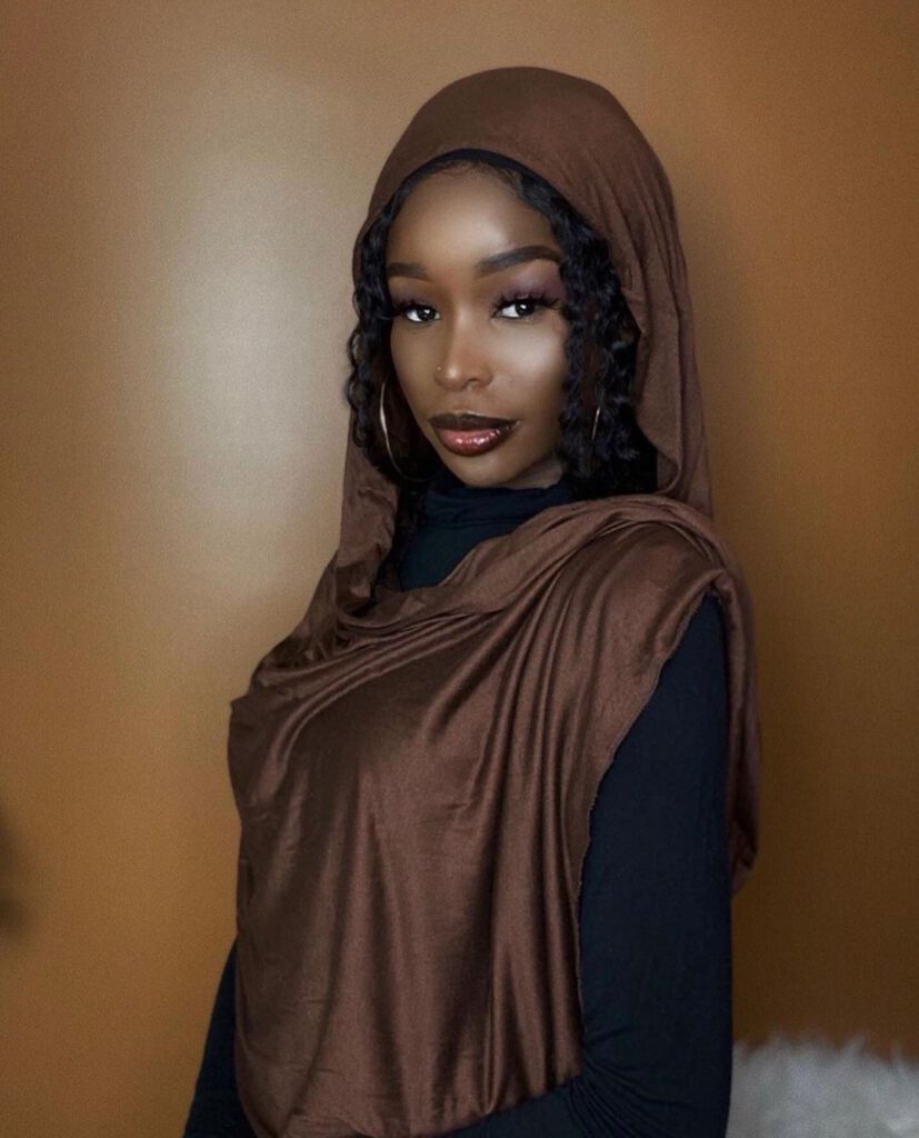 Darker Skin Girl Wearing Hijab