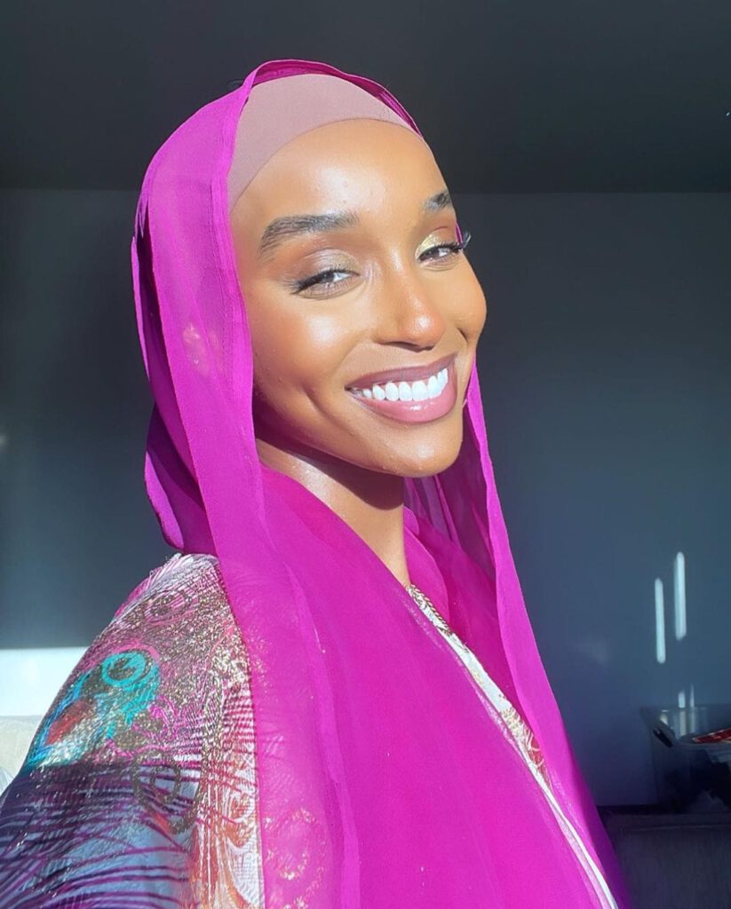 Smiling Girl Wearing Pink Hijab