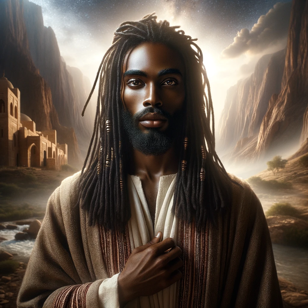 Black Jesus Holding Chest