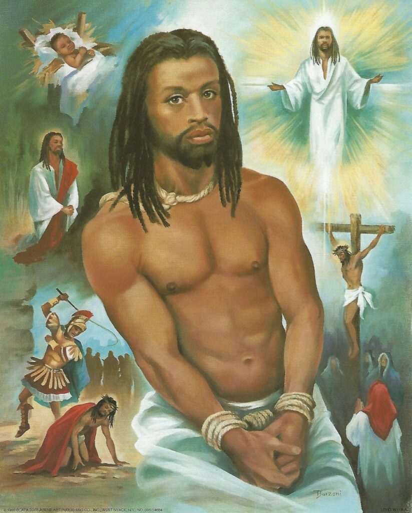 Black Jesus Painting