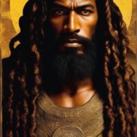 Black Jesus With Long Dreads