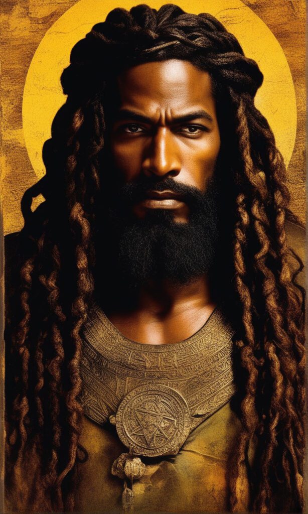 Black Jesus With Long Dreads