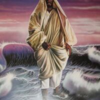 Black Jesus Walking On Water