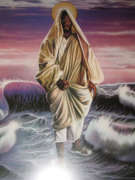 Black Jesus Walking On Water