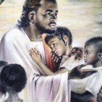 Black Jesus With Kids