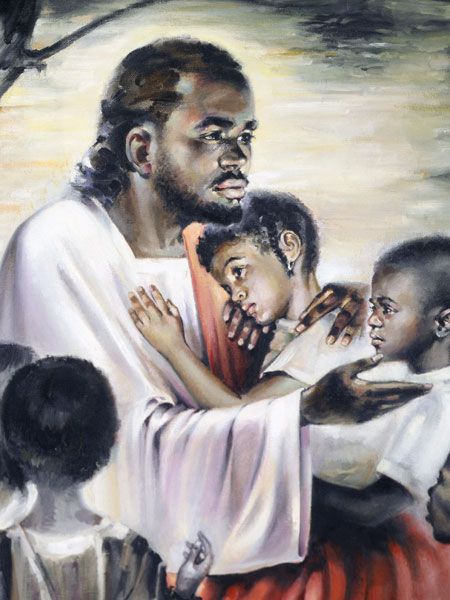 Black Jesus With Kids