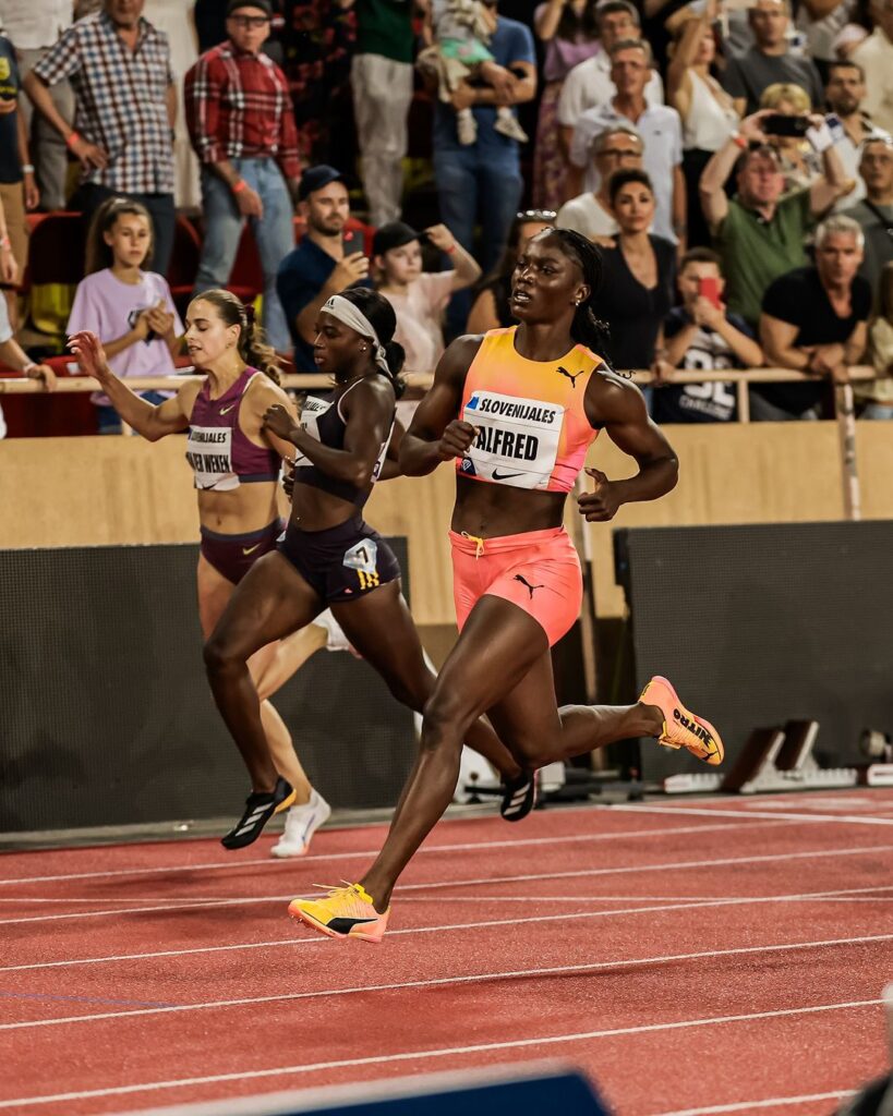 Julien Alfred Running On Track