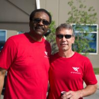 David Steward Wearing Red Shirt