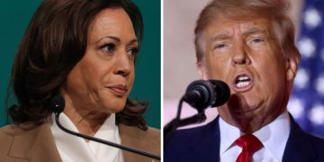 Kamala Harris, Trump, Time